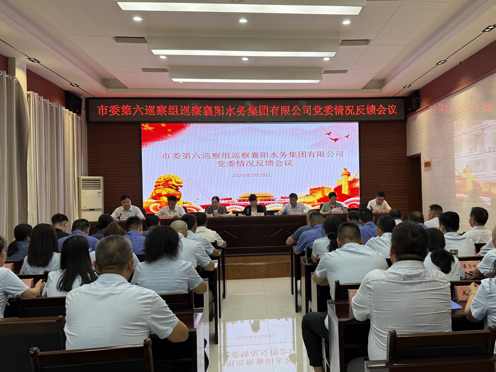市委第六巡察组向襄阳水务集团有限公司党委反馈巡察情况
